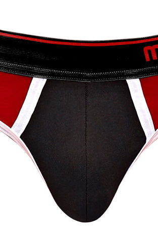 Retro Sport Panel Thong - L/ XL  - Red/ Black MP-414265BRLX