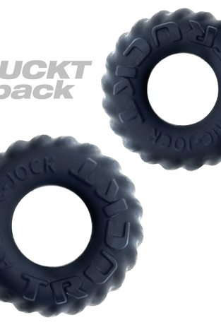 Truckt 2 Piece Cockring Set Atomic Jock - Night  Black OX-AJ-1049-NGT