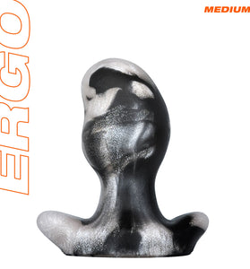 Ergo Butt Plug - Medium - Platinum Swirl OX-1358-MBLPL