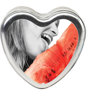 Edible Heart Candle - Watermelon - 4 Oz. EB-HSCK004