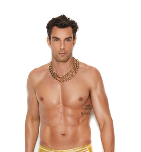 Men's Gold Lame Boxer Brief - Small/medium - Gold EM-82193GLDSM