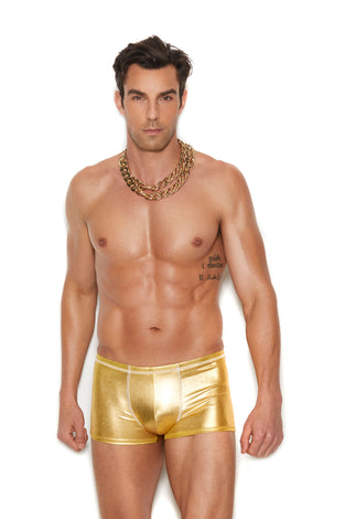 Men's Gold Lame Boxer Brief - Small/medium - Gold EM-82193GLDSM