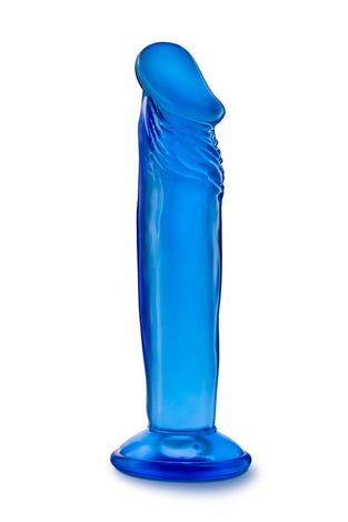 B Yours - Sweet n' Small 6 Inch Dildo With Suction Cup - Blue BL-14622