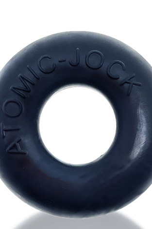 Do-Nut-2 Large Atomic Jock Cockring - Night Black OX-AJ1025-2NGT