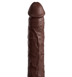 King Cock Elite 11 Inch Silicone Dual Density Cock - Brown PD5775-29
