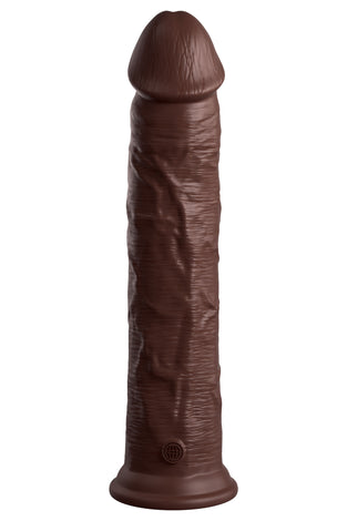 King Cock Elite 11 Inch Silicone Dual Density Cock - Brown PD5775-29