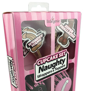 Cupcake Set - Naughty Wrappers & Toppers LG-NV055