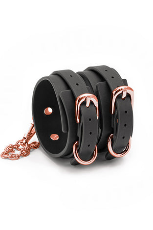 Bondage Couture - Ankle Cuffs - Black NSN-1306-43