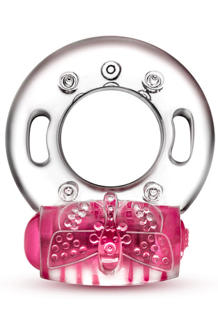 Play With Me - Arouser Vibrating C-Ring - Pink BL-30610
