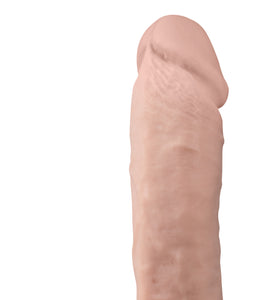 Dr. Skin Silicone - Dr. Dylan - 7 Inch Vibrating  Dildo With Remote Control- Vanilla BL-66453