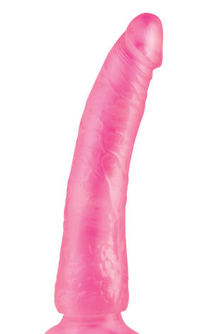 Basix Rubber Works - Slim 7 Inch With Suction Cup - Pink PD4223-11