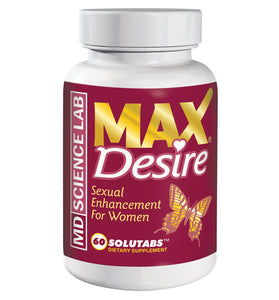 Max Desire - Cap Bottle - 60 Solutabs MD-MAXD