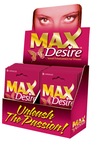 Max Desire - 24 Count Display - 2 Count Packets MD-MXD2PAK
