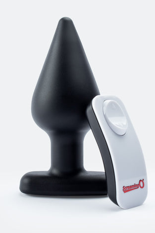 My Secret Remote Vibrating XL Plug - Black - Each APX-BL-101E