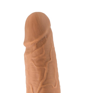Lock on - Dynamite - 7 Inch Dildo With Suction Cup Adapter - Mocha BL-51397