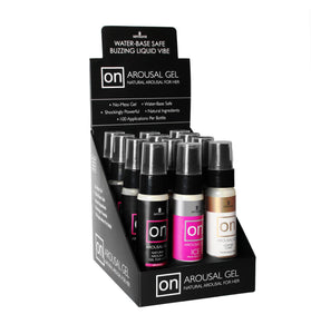 On Arousal Gels - 12 Piece Display With Tester SEN-VL198-12