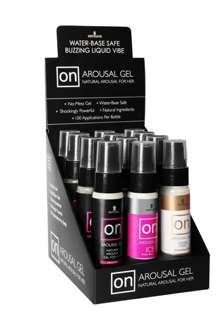 On Arousal Gels - 12 Piece Display With Tester SEN-VL198-12