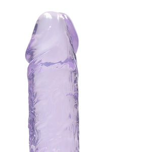 8 Inch Realistic Dildo With Balls - Purple SH-REA092PUR