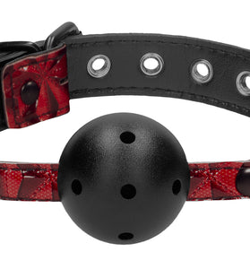 Breathable Luxury Ball Gag - Burgundy OU-OU345BUR