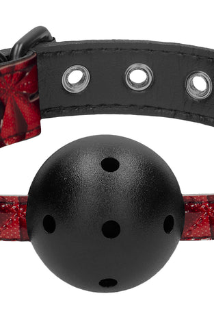 Breathable Luxury Ball Gag - Burgundy OU-OU345BUR