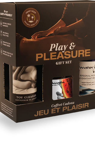 Hemp Seed by Night Play and Pleasure Gift Set - Pleasure Gift Set - Watermelon EB-HSBN004