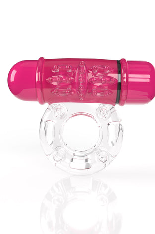Screaming O 4t - Owow Super Powered Vibrating Ring - Strawberry SO-4TOW-ST