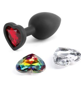 Glams Xchange Heart - Small - Black NSN-0514-03