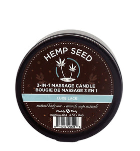 3-in-1 Massage Candle - 6 Oz. - Luxe Lace EB-HSCH022B