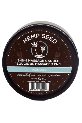3-in-1 Massage Candle - 6 Oz. - Luxe Lace EB-HSCH022B