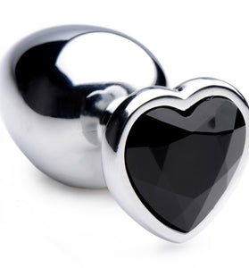 Black Heart Gem Anal Plug - Large BTYS-AG476L