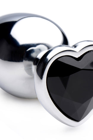 Black Heart Gem Anal Plug - Large BTYS-AG476L