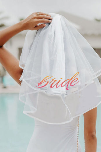 Glitterati Bride Veil - White LG-CP1088