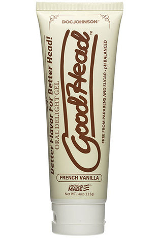 Goodhead - Oral Delight Gel - 4 Oz Tube - French  Vanilla DJ1360-08-BU