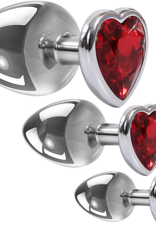 Three Hearts Gem Anal Plug Set AE-WF-6658-2