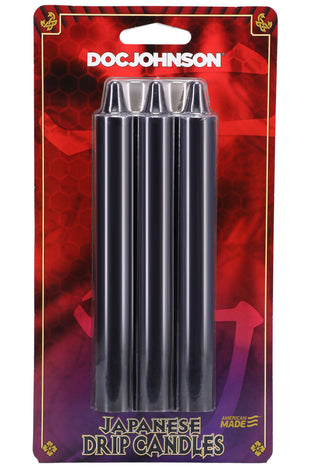 Japanese Drip Candles - 3 Pack - Black DJ2101-05-CD