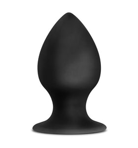 Anal Adventures - Platinum - Silicone Anal Stout  Plug  - Large - Black BL-81005