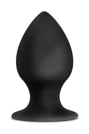 Anal Adventures - Platinum - Silicone Anal Stout  Plug  - Large - Black BL-81005