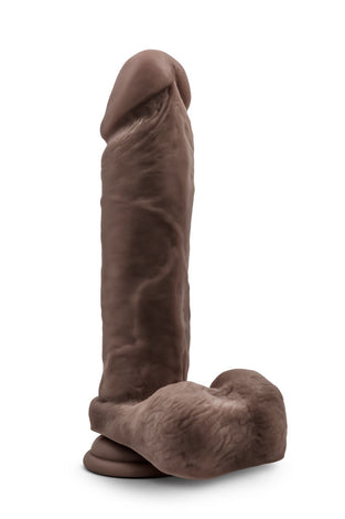 Au Natural - 9.5 Inch Dildo With Suction Cup -  Chocolate BL-56476