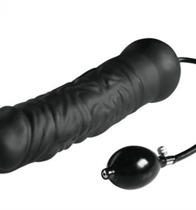 Leviathan Giant Silicone Inflatable Dildo - Black MS-AB524