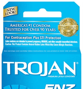 Trojan Enz Lubricated - 3 Pack TJ93050