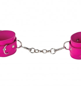 Leather Cuffs for Hands and Ankles - Pink OU-OU048PNK