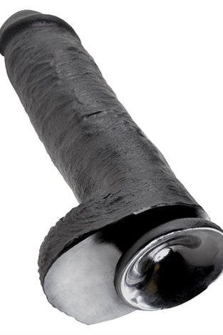 King Cock 11 Inch With Balls - Black PD5510-23