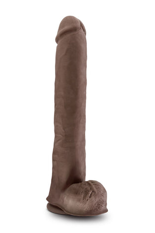 Au Naturel - Daddy - 14 Inch Sensa Feel Dual  Density Dildo - Chocolate BL-26646