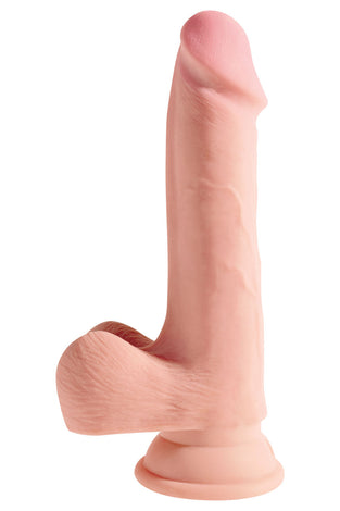 King Cock Plus Triple Density 7.5 Inch Cock With Balls - Flesh PD5718-21
