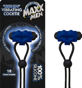 Maxx Men Blue Lips Vibrating Cocktie - Blue NW2650