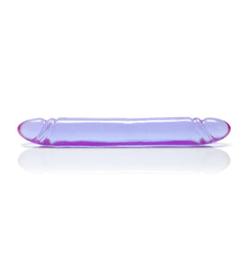 Reflective Gel Smooth Double Dong - Purple SE0280302