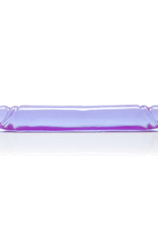Reflective Gel Smooth Double Dong - Purple SE0280302