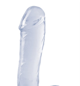 Basix Rubber Works - 7.5 Inch Dong With Suction Cup - Clear PD4221-20