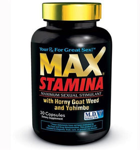 Max Stamina - 30 Count Bottle MD-MST