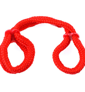 Fetish Fantasy Series Silk Rope Love Cuffs - Red PD3867-15